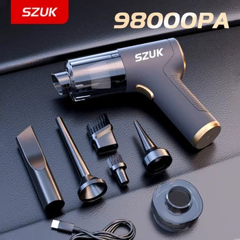 SZUK 98000PA Car Vacuum Cleaner Mini Powerful Cleaning Machine
