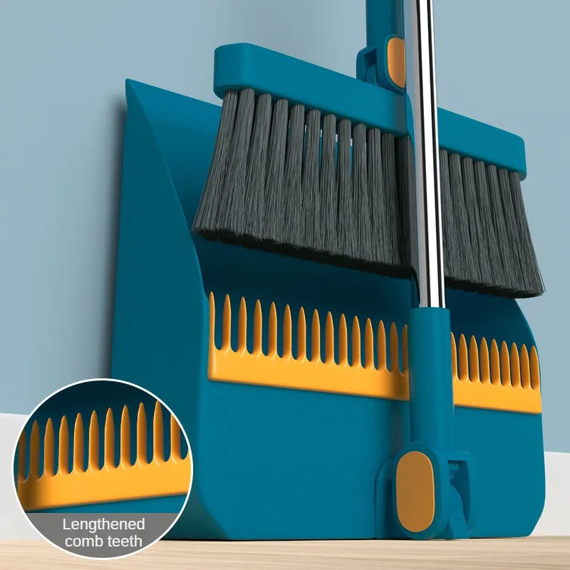 Broom Dustpan Set Combination Household Brushs Magic Folding Non Stick Hair Sweeping Tool Single