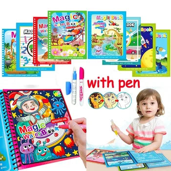 Magic Pen Water Drawing Books Coloring Book for Kids Doodle