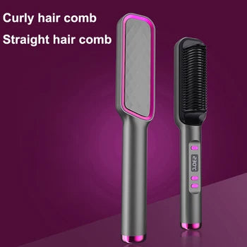 Professional Quick Heated Electric Hot Comb Hair Straightener