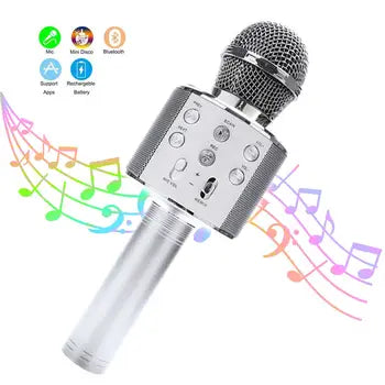 Bluetooth Handheld Karaoke Speaker Player Machine For Kids Adults Home Ktv Party For Android/iPhone/iPad/pc (random Color)