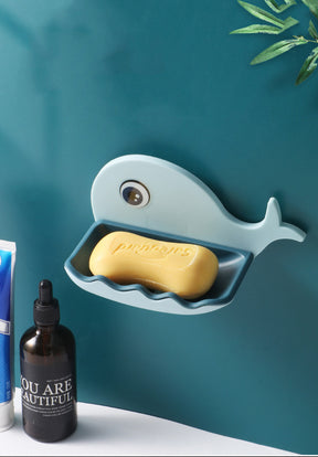 Shower Portable No Punching Fish Shape Soap Box