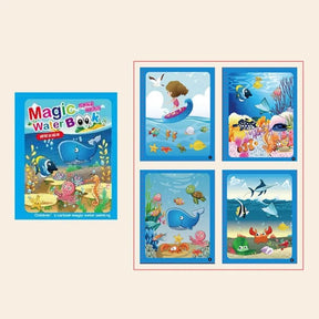Reusable Coloring Book Magic Water Drawing Book Painting Drawing Toys Sensory Early Education Toys for Kids