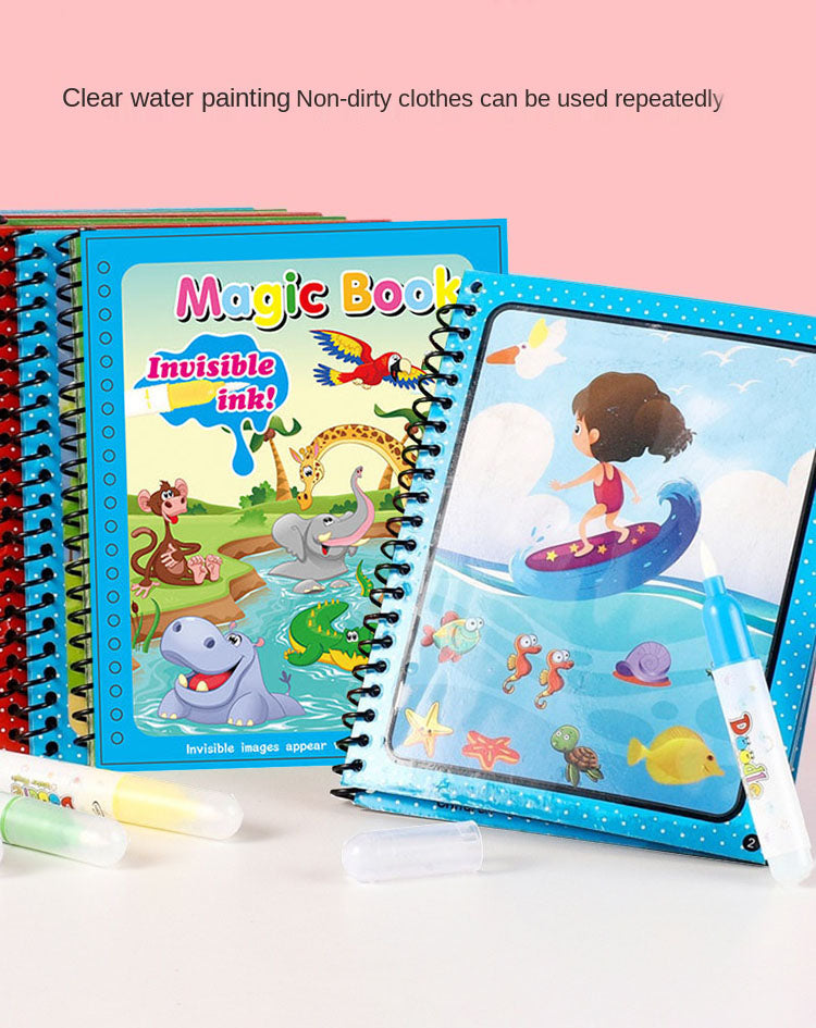 Magic Pen Water Drawing Books Coloring Book for Kids Doodle